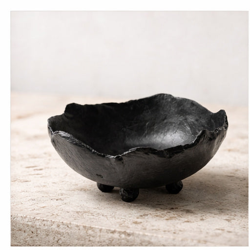 Midnight Earth Footed Bowl