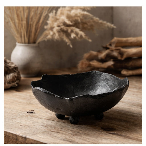 Midnight Earth Footed Bowl