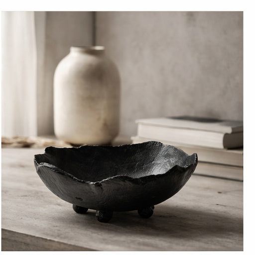 Midnight Earth Footed Bowl