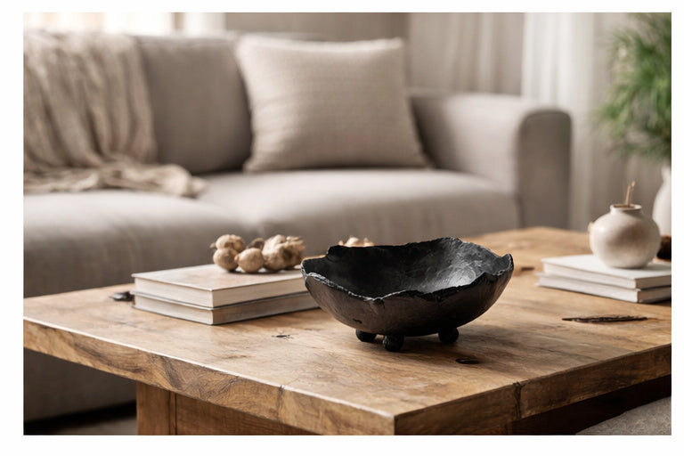 Midnight Earth Footed Bowl