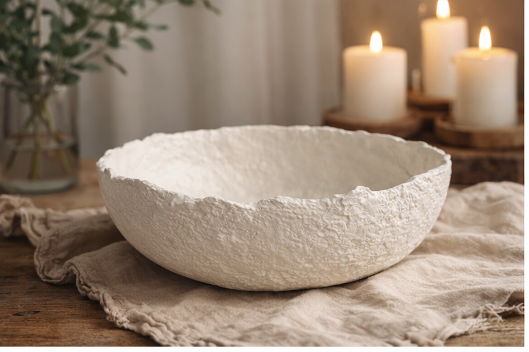Aurora White Clay Bowl