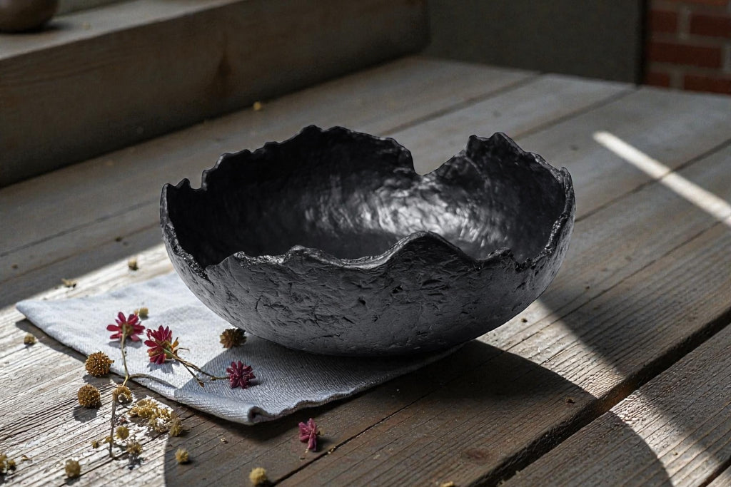 Midnight Earth Large Clay Bowl