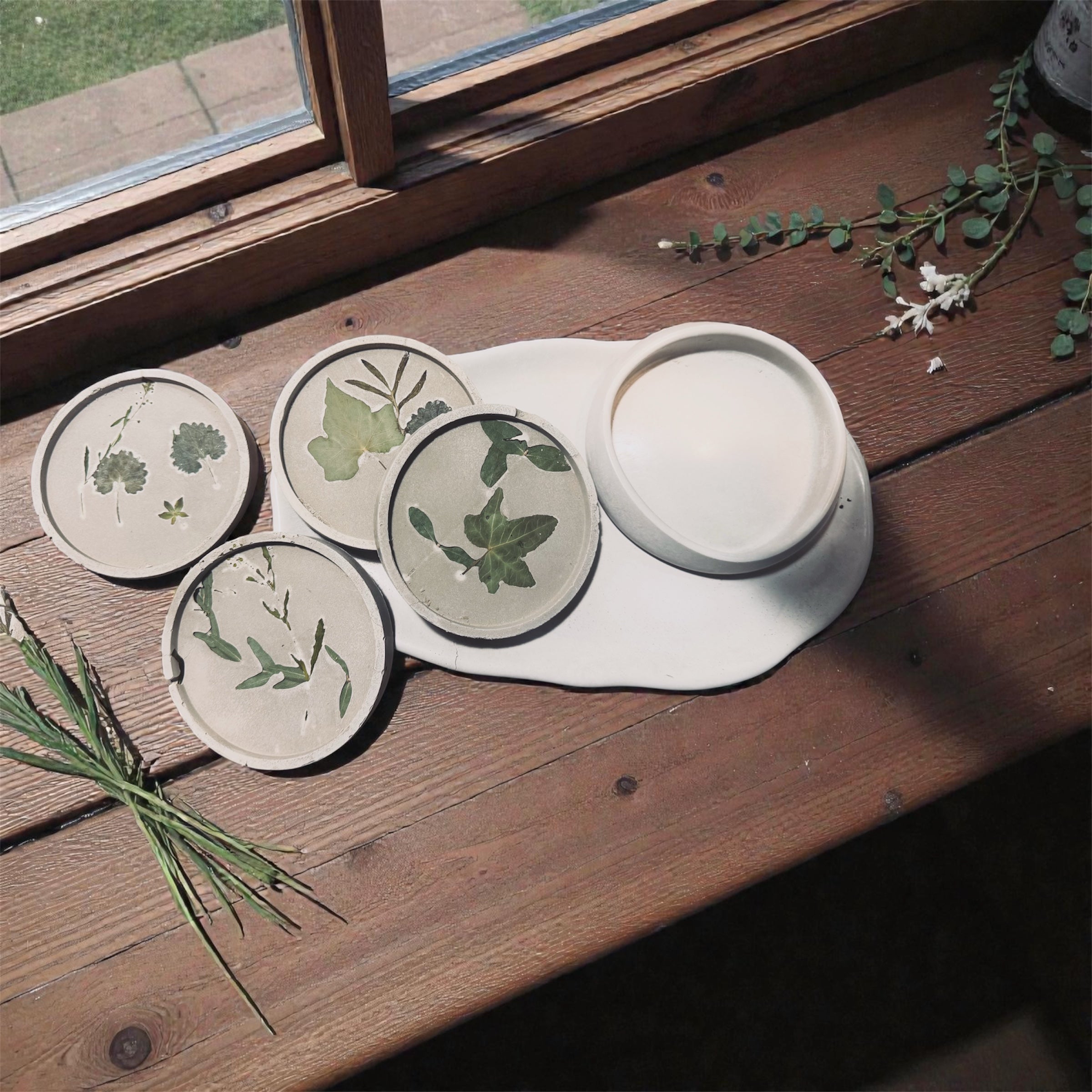 Riverrock Leaf Coasters (4)